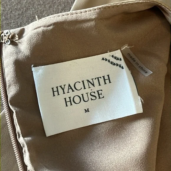 HYACINTH HOUSE by TUCKERNUT Butterscotch Bitsy Faux Leather Mini Swing Dress- M - Picture 11 of 16